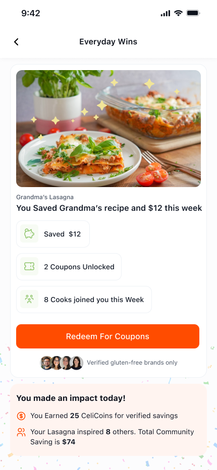 Upcoming feature: recipes